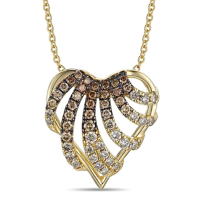 Le Vian 14K Yellow Gold Chocolate Ombre Diamonds Pendant