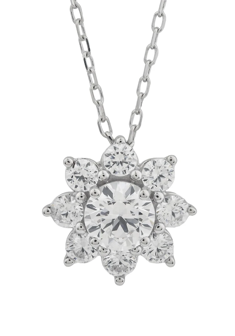 Above Love Lab Grown 1.00CTW Diamond Pendant in 14K White Gold