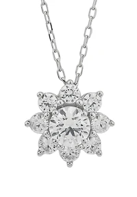 Above Love Lab Grown 1.00CTW Diamond Pendant in 14K White Gold