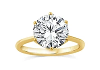 Above Love Lab Grown 3.60CTW Diamond Bridal Ring in 18K Yellow Gold