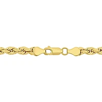 Julianna B 10K Yellow Gold 5mm Rope Link 7.5" Bracelet