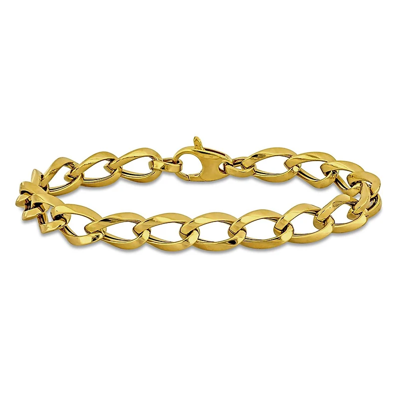 Julianna B 14K Yellow Gold 7.5mm Oval 7.5" Link Bracelet