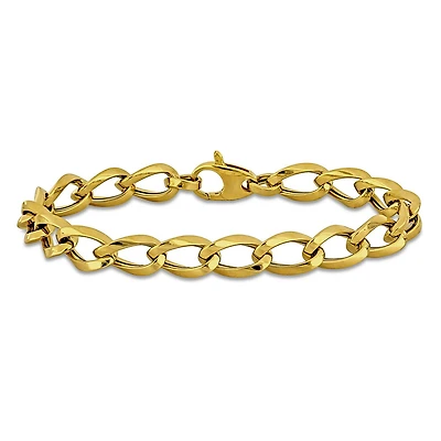 Julianna B 14K Yellow Gold 7.5mm Oval 7.5" Link Bracelet