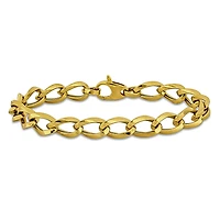 Julianna B 14K Yellow Gold 7.5mm Oval 7.5" Link Bracelet