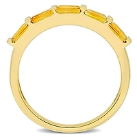 Julianna B 10K Yellow Gold Baguette-Cut Citrine Anniversary Band