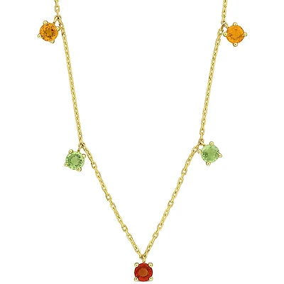 Julianna B 14K Yellow Gold Multi-Colour Sapphire & Diamond 7.25" Bracelet