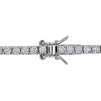 Julianna B Sterling Silver Created Emerald & Created White Sapphire Bracelet