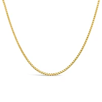 14K Yellow Gold 22" 1.3mm Box Chain