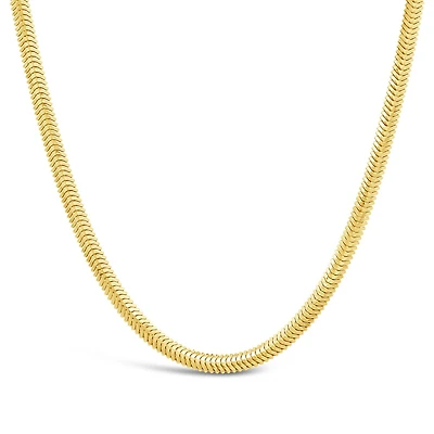 10K Yellow Gold 18" + 2" Extender 2.60mm Flat Diamond Cut Snake Chain