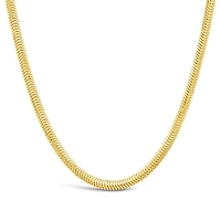 10K Yellow Gold 18" + 2" Extender 2.60mm Flat Diamond Cut Snake Chain