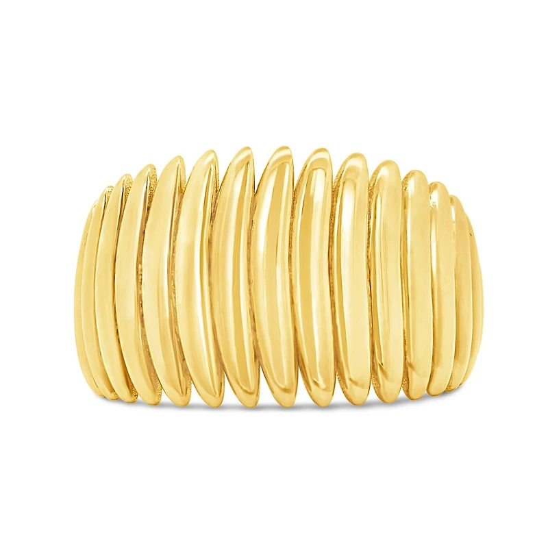10K Yellow Gold Wave Ring