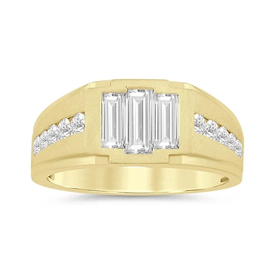 10K Yellow Gold 1.50CTW Men's Lab Grown Diamond Ring