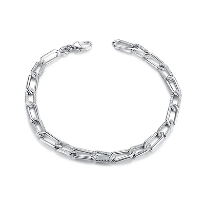 Sterling Silver Cubic Zirconia Bracelet