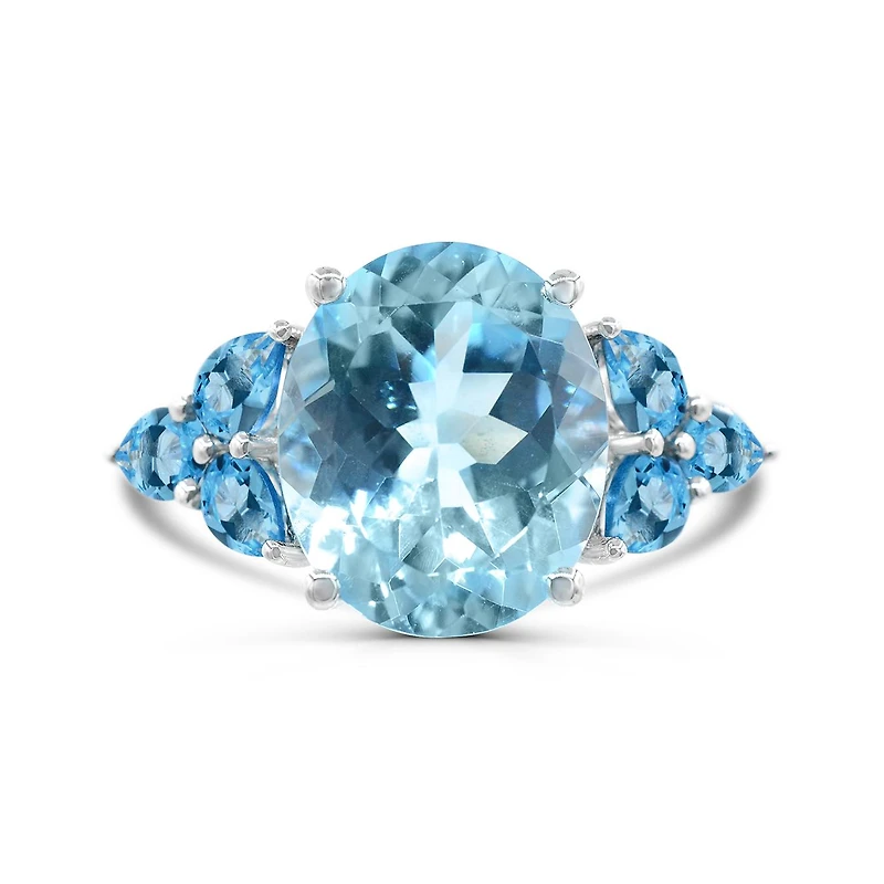 Sterling Silver Sky Blue Topaz Ring
