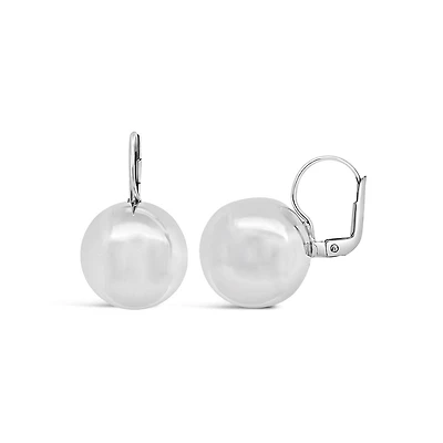 Sterling Silver Large Ball Earrings