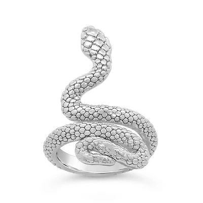 Sterling Silver Large Snake Ring