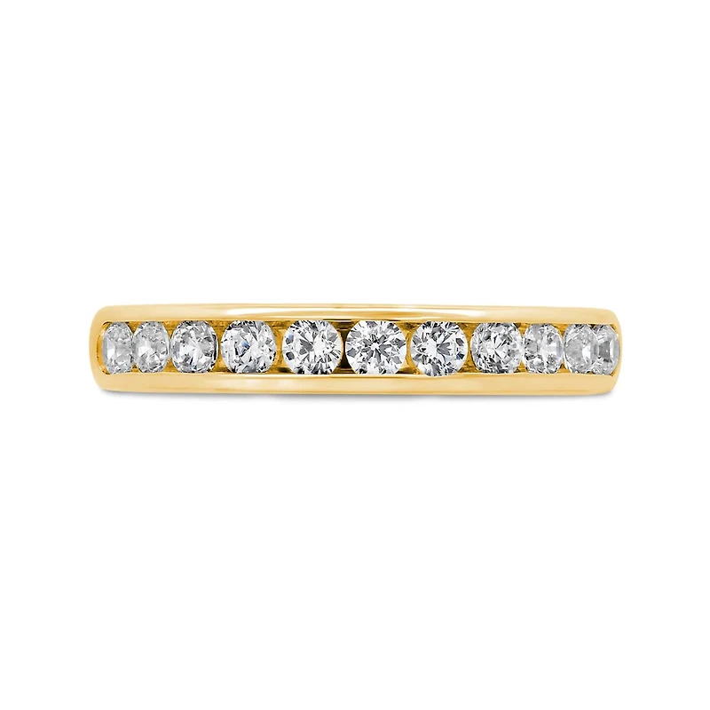 New Brilliance Lab Grown 0.50CTW Channel Set Diamond Band in 14K Yellow Gold