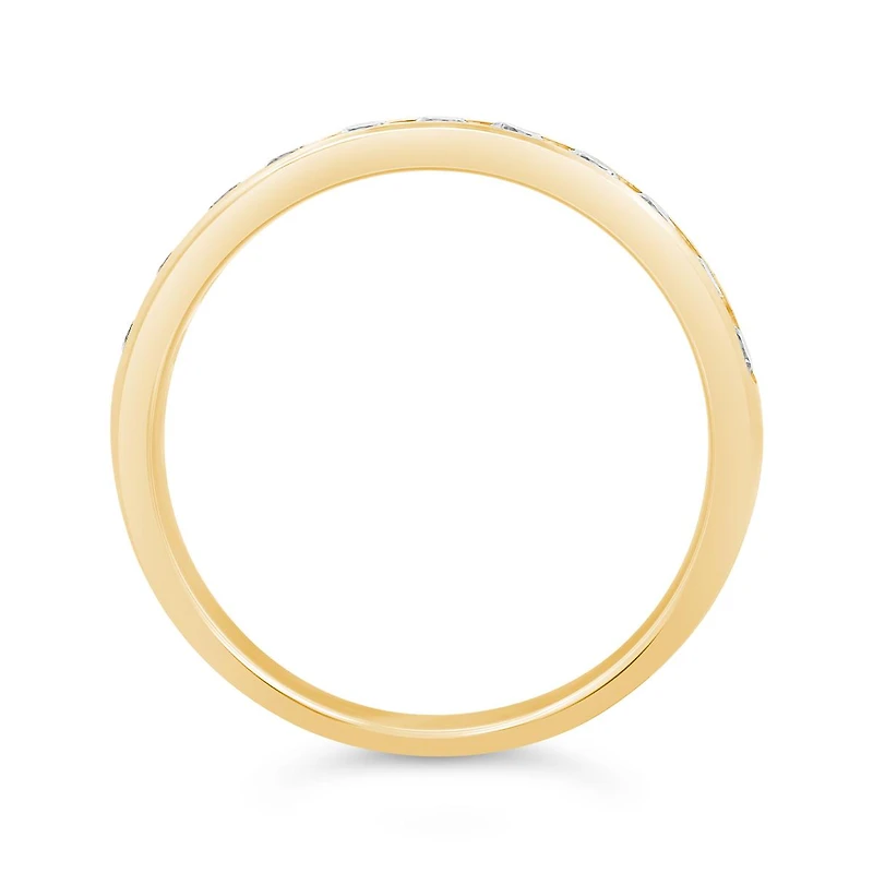 New Brilliance Lab Grown 0.50CTW Channel Set Diamond Band in 14K Yellow Gold
