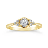 Glacier Fire Canadian 0.30CTW Diamond Bridal Ring in 10K Yellow Gold