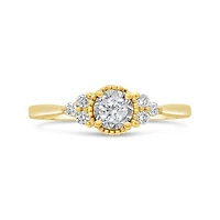 Glacier Fire Canadian 0.30CTW Diamond Bridal Ring in 10K Yellow Gold