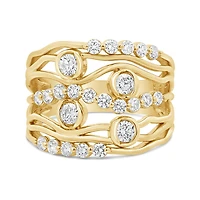 Glacier Fire Canadian 1.00CTW Diamond Fashion Ring in 10K Yellow Gold