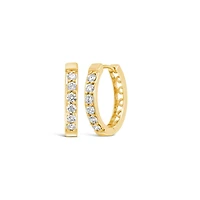 Glacier Fire Canadian 0.50CTW Diamond Hoop Earrings in 10K Yellow Gold