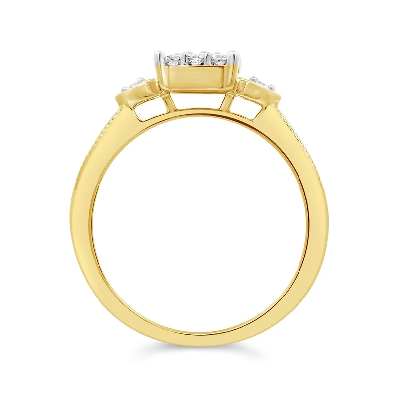 0.50CTW Diamond Bridal Set in 10K Yellow Gold