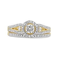 0.75CTW Diamond Bridal Set in 10K Yellow Gold