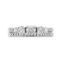 1.00CTW Diamond Bridal Set in 10K White Gold