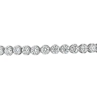 New Brilliance Lab Grown 5.00CTW Diamond Tennis Bracelet in 10K White Gold