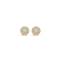 Glacier Fire Canadian 0.26CTW Diamond Fashion Stud Earrings in 10K Yellow Gold