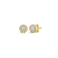 Glacier Fire Canadian 0.26CTW Diamond Fashion Stud Earrings in 10K Yellow Gold