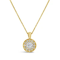 Glacier Fire Canadian 0.16CTW Diamond Pendant in 10K Yellow Gold