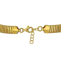 Julianna B Yellow Plated Sterling Silver Cubic Zirconia Omega Style Bracelet