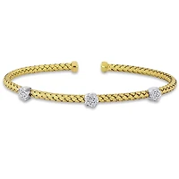Julianna B Yellow Plated Sterling Silver Cubic Zirconia Bracelet