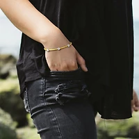Julianna B Yellow Plated Sterling Silver Cubic Zirconia Bracelet