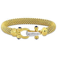Julianna B Yellow Plated Sterling Silver Cubic Zirconia Bracelet