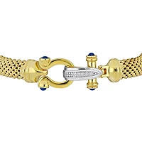 Julianna B Yellow Plated Sterling Silver Cubic Zirconia Bracelet