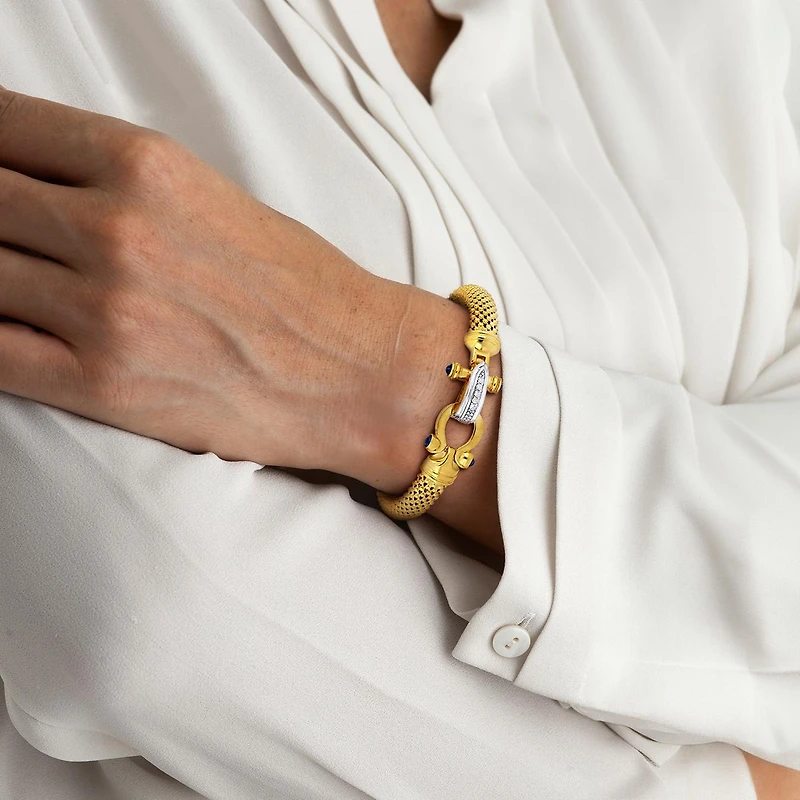 Julianna B Yellow Plated Sterling Silver Cubic Zirconia Bracelet