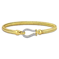 Julianna B Yellow Plated Sterling Silver Cubic Zirconia Bracelet
