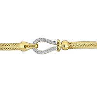 Julianna B Yellow Plated Sterling Silver Cubic Zirconia Bracelet