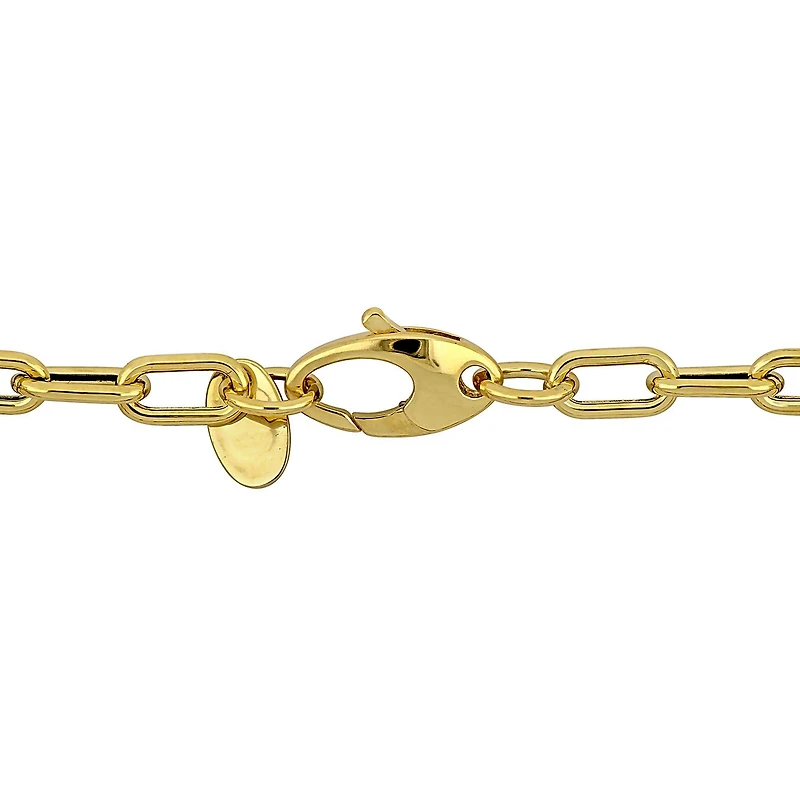Julianna B 14K Yellow Gold Cubic Zirconia Fancy Link Bracelet 7.5"
