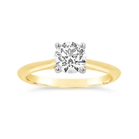 New Brilliance Lab Grown 1.00CT Diamond Solitaire Ring in 10K Yellow Gold