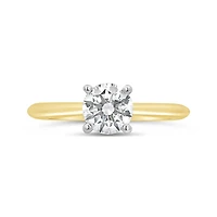 New Brilliance Lab Grown 1.00CT Diamond Solitaire Ring in 10K Yellow Gold