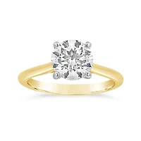 New Brilliance Lab Grown 2.00CT Diamond Solitaire Ring in 10K Yellow Gold