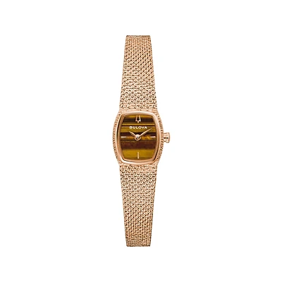 Bulova Women's Goddess of Time Brown Dial Watch