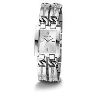 GUESS Ladies Silver Tone Analog Watch