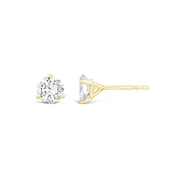 New Brilliance Lab Grown 2.00CTW Diamond Stud Earrings in 10K Yellow Gold