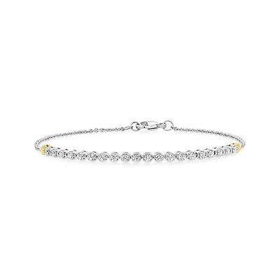 Lab Grown 0.50CTW Diamond Line Bracelet in Sterling Silver