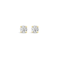New Brilliance Lab Grown 0.50CTW Diamond Stud Earrings in 10K Yellow Gold
